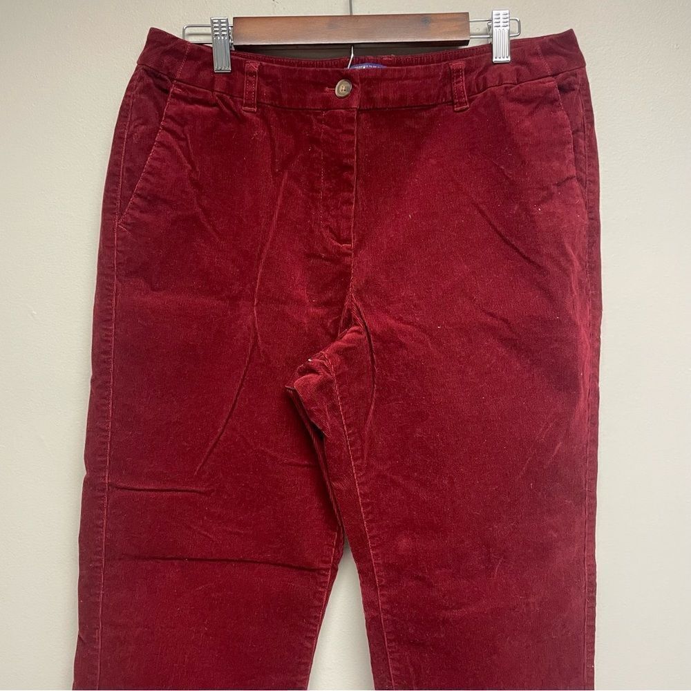 Pendleton Womens Red Corduroy Pants Size 12